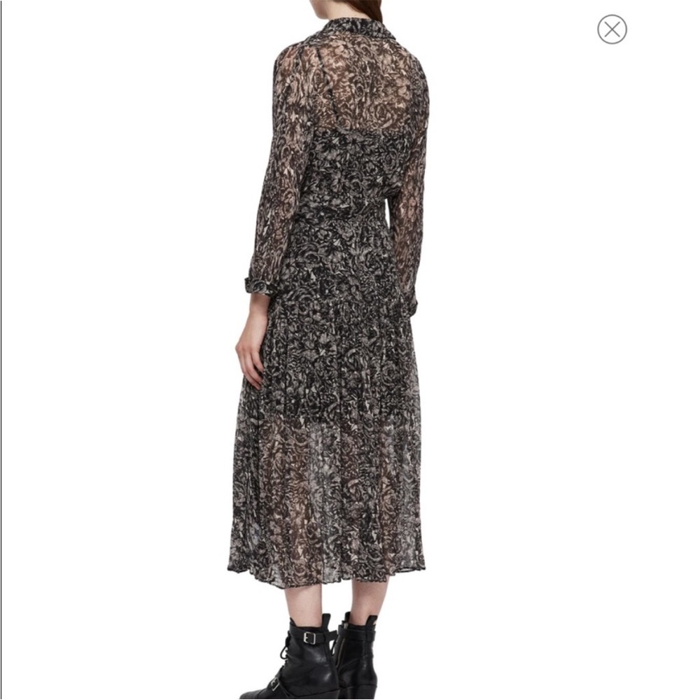 All Saints ELEY ROSEY DRESS Size 6 - Picture 2 of 8
